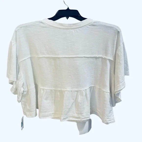 Pilcro Anthropologie White Lace Detail Top nwt - Picture 7 of 15